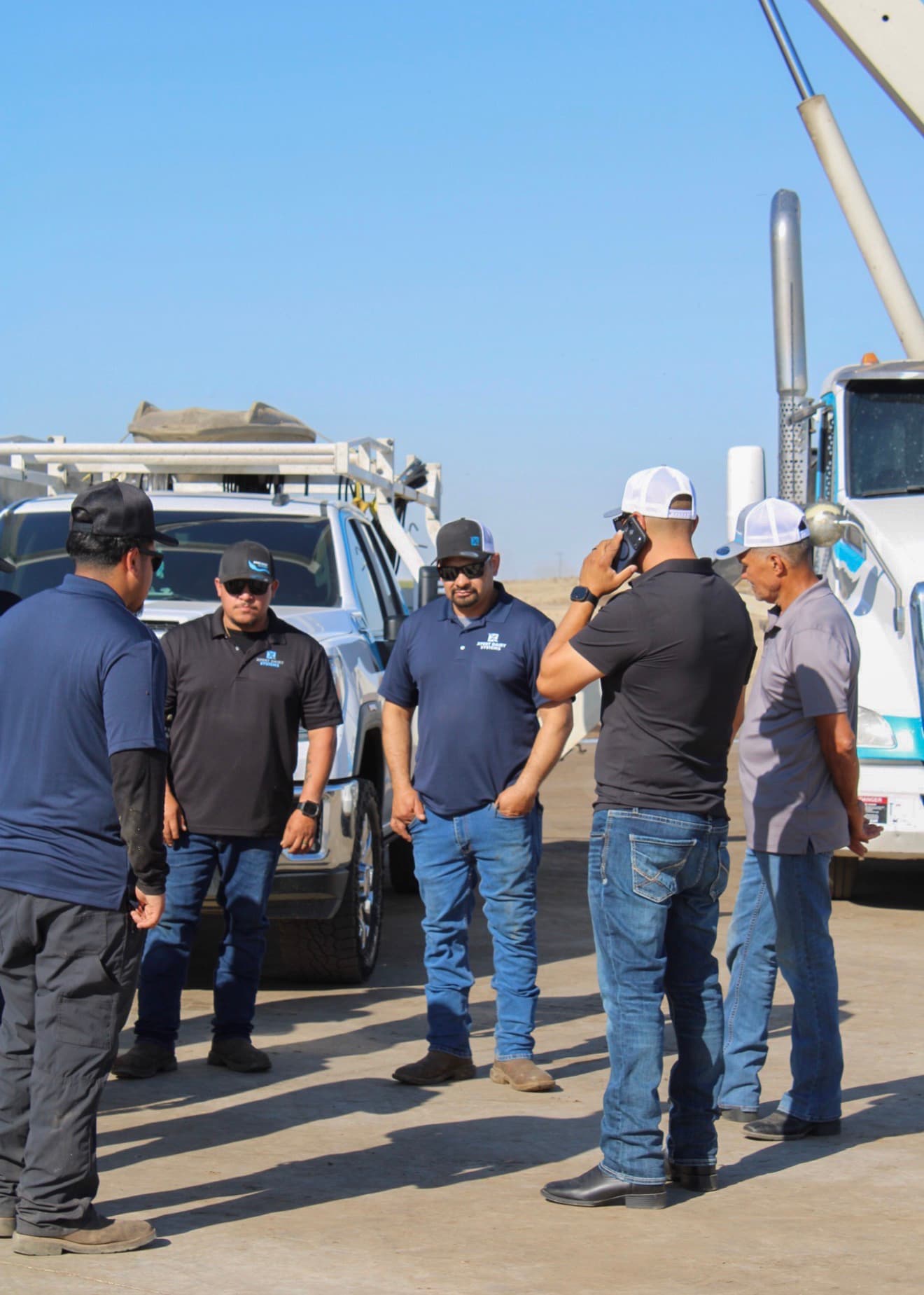 XDS technicians at a Central Valley dairy service call